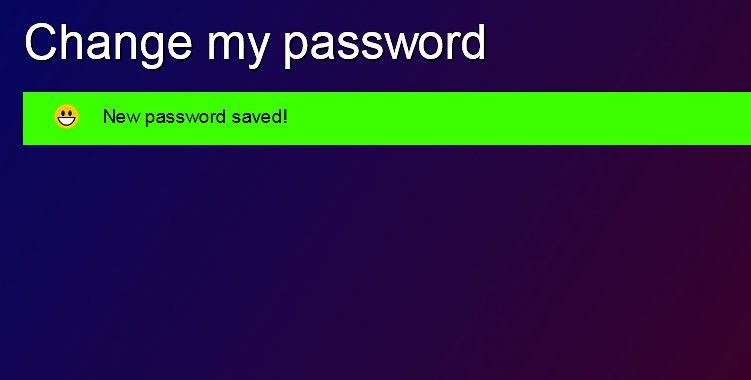 That's it! Your password has been changed!